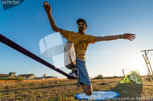 Image of Andre antunes Slackline performance