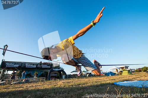 Image of Andre antunes Slackline performance