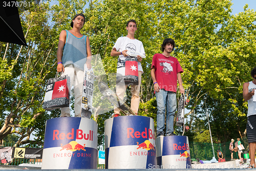 Image of Beginers podium at the 2nd Stage DC Skate Challenge by Fuel TV