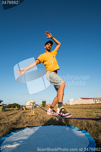 Image of Andre antunes Slackline performance