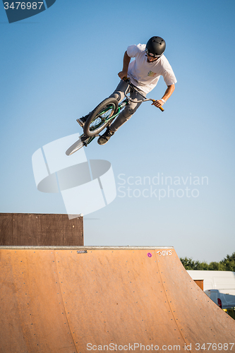 Image of Nuno Faria during the DVS BMX Series 2014 by Fuel TV