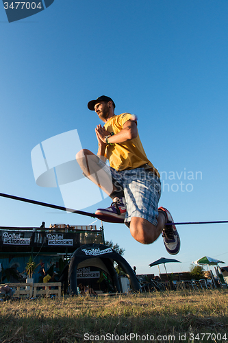 Image of Andre antunes Slackline performance