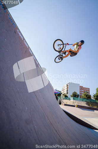 Image of Joao Pires during the DVS BMX Series 2014 by Fuel TV