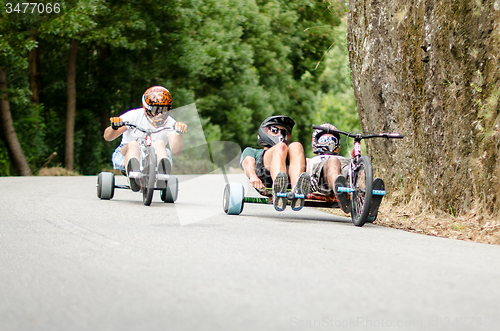 Image of Pedro Castro driving a Side Trike during the 2nd Newton\'s Force 