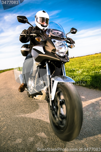 Image of Biker on the road