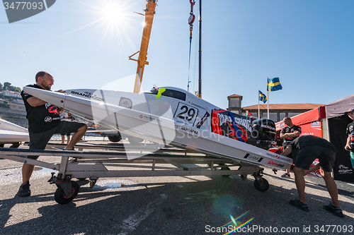 Image of Mad-Croc Baba Racing Team boat preparations
