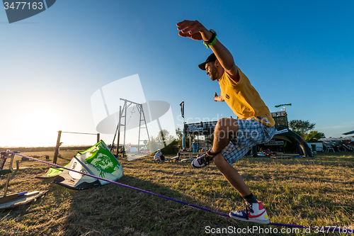 Image of Andre antunes Slackline performance