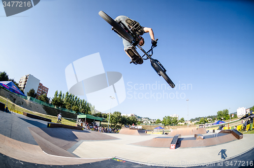 Image of Daniel Serra during the DVS BMX Series 2014 by Fuel TV