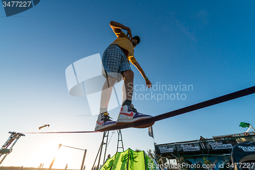 Image of Andre antunes Slackline performance