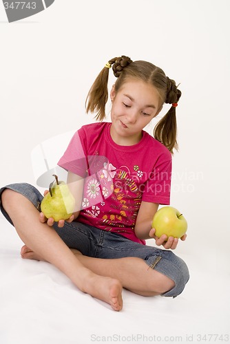 Image of Girl with fruit I