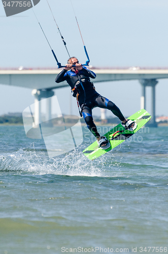 Image of Francisco Costa kitesurfing