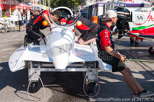 Image of CTIC China Team boat preparations