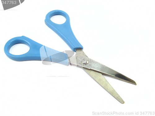 Image of blue scissors