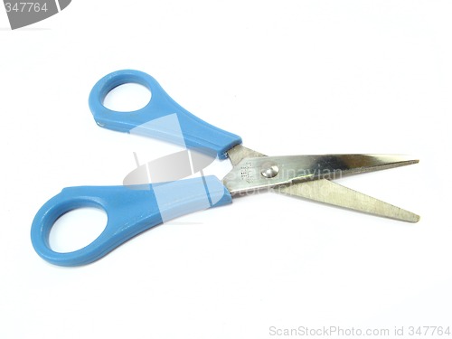 Image of blue scissors