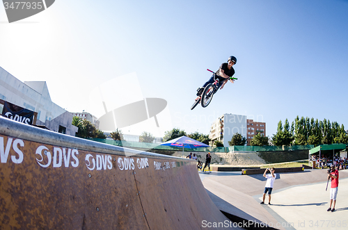 Image of Rodrigo Vicente during the DVS BMX Series 2014 by Fuel TV