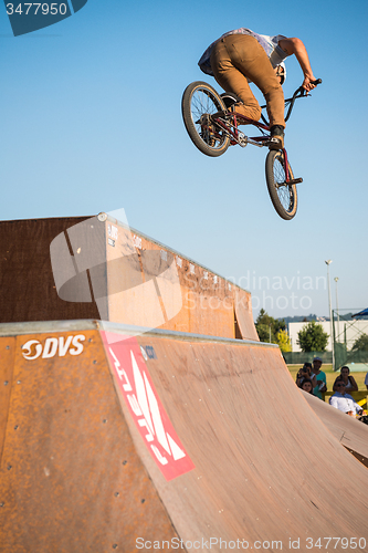Image of Miguel Pires during the DVS BMX Series 2014 by Fuel TV