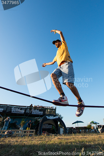 Image of Andre antunes Slackline performance