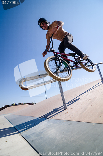Image of Cesar Teixeira during the DVS BMX Series 2014 by Fuel TV