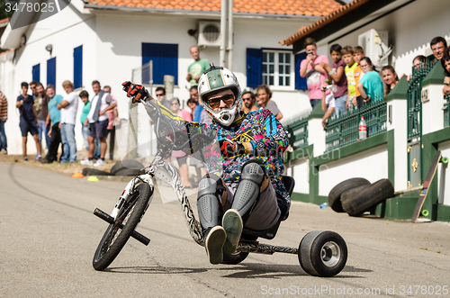 Image of Drift bike rider during the 2nd Newton\'s Force Festival 2014