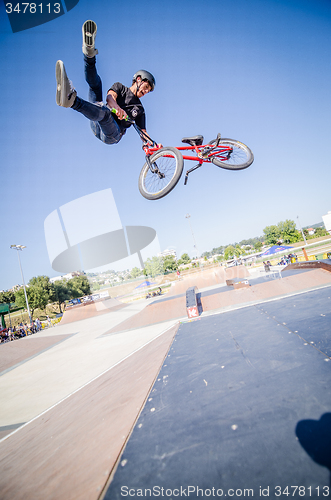 Image of Rodrigo Vicente during the DVS BMX Series 2014 by Fuel TV