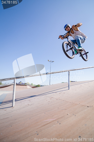 Image of Diogo Martins during the DVS BMX Series 2014 by Fuel TV