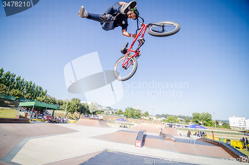 Image of Rodrigo Vicente during the DVS BMX Series 2014 by Fuel TV