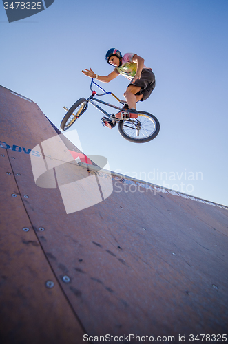 Image of Joao Pires during the DVS BMX Series 2014 by Fuel TV