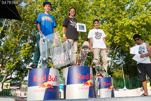 Image of Amateur podium at the 2nd Stage DC Skate Challenge by Fuel TV