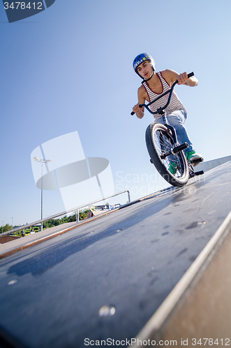 Image of Diogo Martins during the DVS BMX Series 2014 by Fuel TV
