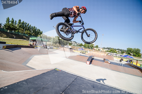 Image of Louis Carvalho during the DVS BMX Series 2014 by Fuel TV