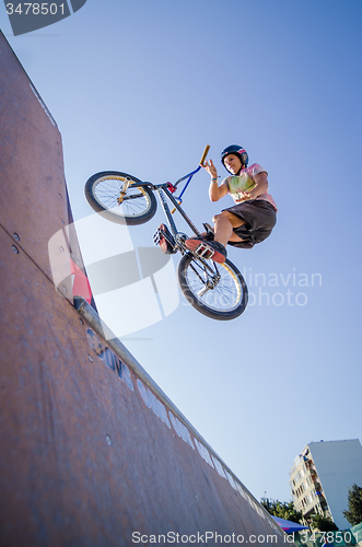 Image of Joao Pires during the DVS BMX Series 2014 by Fuel TV