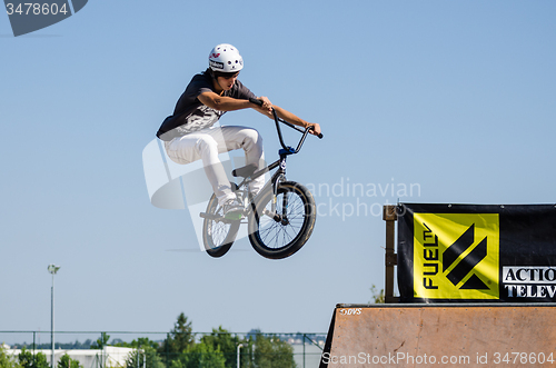 Image of Fabio Leao during the DVS BMX Series 2014 by Fuel TV