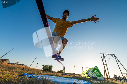 Image of Andre antunes Slackline performance