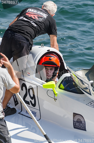 Image of Mad-Croc Baba Racing Team boat preparations