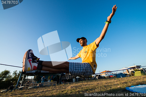 Image of Andre antunes Slackline performance