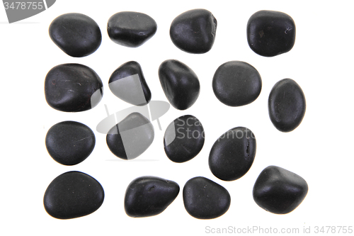 Image of black stones isolated 