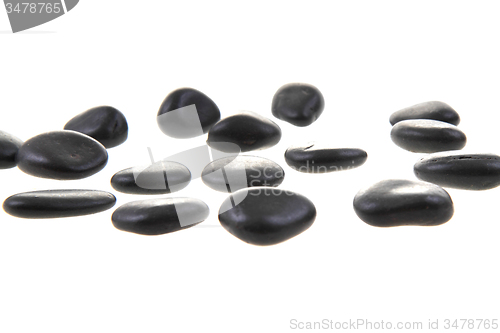 Image of black stones isolated 