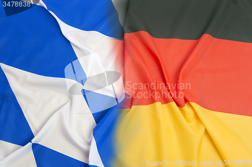 Image of Bavarian flag vs. Germany flag