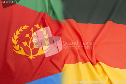 Image of Eritrea flag vs. Germany flag 