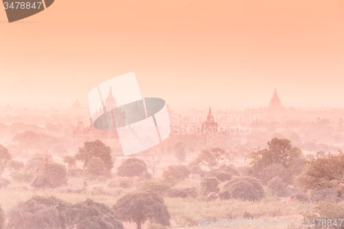 Image of Temples of Bagan, Burma, Myanmar, Asia.