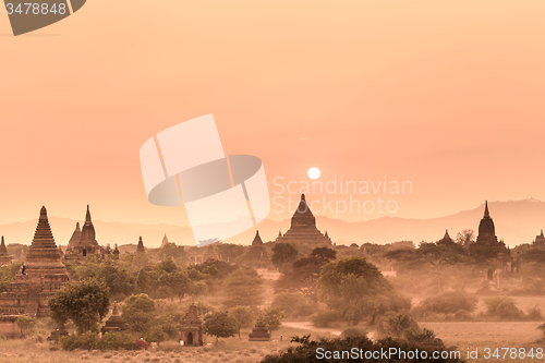 Image of Temples of Bagan, Burma, Myanmar, Asia.