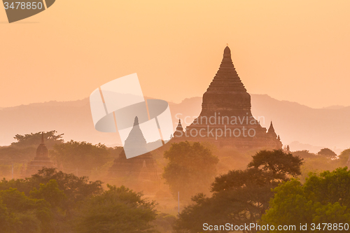 Image of Temples of Bagan, Burma, Myanmar, Asia.