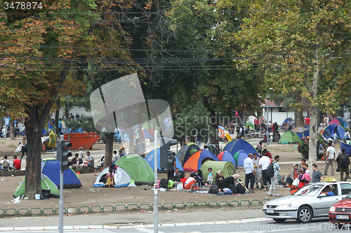 Image of Syrian immigrants in Serbia