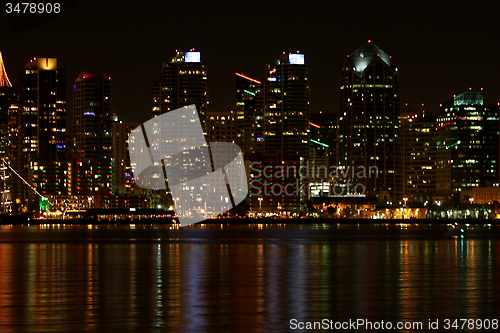 Image of San Diego Skyline Night