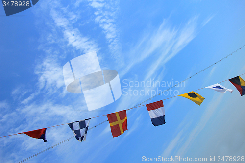 Image of Colorful signal flags