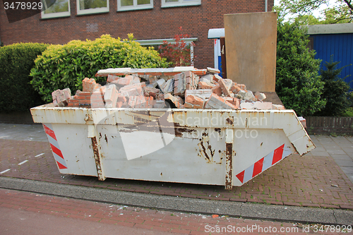 Image of Loaded dumpster