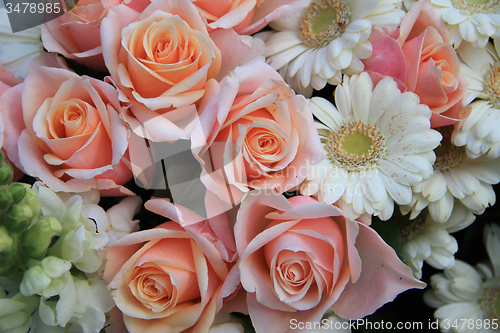 Image of Roses and gerberas wedding flowers