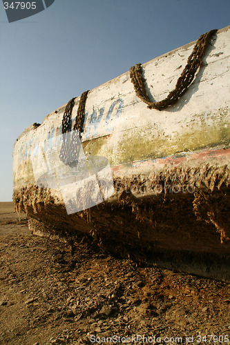Image of Boat in the desert
