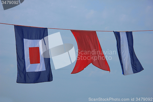 Image of Colorful signal flags