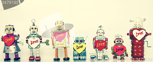 Image of robot family